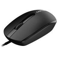 CANYON M-10, Canyon Wired optical mouse with 3 buttons, DPI 1000, with 1.5M USB cable, black, 65*115*40mm, 0.1kg