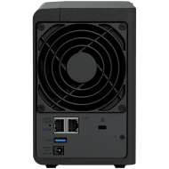 Synology DS225+, Tower, 2-bays 3.5'' SATA HDD/SSD, CPU Inte Celeron J4125 4-core (4-thread) 2.0 GHz, burst up to 2.7 GHz, 2 GB DDR4 non-ECC (expandable up to 6 GB), 1xRJ-45 1GbE LAN, 1xRJ-45 2.5 GbE LAN, 2xUSB 3.2 Gen 1, 1.3 kg, 3yr warranty
