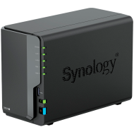 Synology DS225+, Tower, 2-bays 3.5'' SATA HDD/SSD, CPU Inte Celeron J4125 4-core (4-thread) 2.0 GHz, burst up to 2.7 GHz, 2 GB DDR4 non-ECC (expandable up to 6 GB), 1xRJ-45 1GbE LAN, 1xRJ-45 2.5 GbE LAN, 2xUSB 3.2 Gen 1, 1.3 kg, 3yr warranty