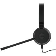 JABRA EVOLVE 30 II MS Stereo USB Headband, Noise cancelling, USB and 3.5 connectivity, with mute-button and volume control on the cord, with leather ear cushion, Microsoft optimized
