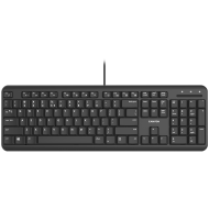 CANYON HKB-20, wired keyboard with Silent switches ,105 keys,black, 1.8 Meters cable length,Size 442*142*17.5mm,460g,BG layout