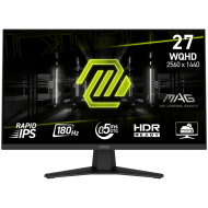 MSI MAG 274QF Gaming Monitor, 27" 180Hz, WQHD (2560x1440) 16:9, Rapid IPS Anti-glare, 0.5ms, 250nits, 1000:1, 178/178, AMD FreeSync, 1x DP, 2x HDMI, 1x Headphone out, 3Y Warranty