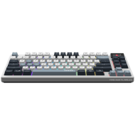 MSI FORGE GK600 TKL WIRELESS SKY - Hot-Swappable Mechanical Switches, PBT Keycaps, Sound-Dampening Foam and Gaskets, Integrated Display, RGB LED, 2.4GHz, BT, USB-C