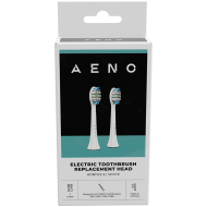 AENO Replacement toothbrush heads, White, Dupont bristles, 2pcs in set (for ADB0003/ADB0005 and ADB0004/ADB0006)