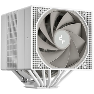 DeepCool ASSASSIN VC ELITE WH, CPU Air Cooler, 1x120mm + 1x140mm FDB Fans, Fan Speed Switch, Vapor Chamber, 7 Heatpipes, White, LGA20xx/1851/1700/1200/115x, AMD AM5/AM4, 144x147x164 mm(LxWxH), R-ASN4-WHNVNN-GJD, 6Y