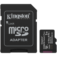 Kingston 1TB microSDXC Canvas Select Plus Gen3 150MB/s A1 Card + Adapter