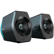 Edifier G2000 2.0 Audio System, BT V5.1, USB, AUX, 2.75-inch Drivers, RGB Lighting, 16W (RMS), Black