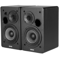 Edifier R1280DB 2.0 Bookshelf Speakers, BT V5.1, Optical, Coaxial, RCA, 0.5-inch Tweeters, 4-inch Drivers, 42W (RMS), Control Knobs and Remote Control, Black
