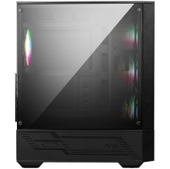 MSI MAG FORGE 112R, Mid-Tower, ATX/M-ATX/ITX, 2x USB 3.2 Gen 1 Type-A, 1x Audio/1x Mic, Insta-light Loop Button, ARGB Hub, 4x 120mm ARGB Fans, 4mm Tempered Glass