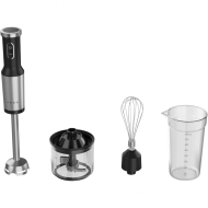 Hand Blender, 1200W in CB, Black, Tiger Teeth Cutter, Whisk, Food Processor, Cup