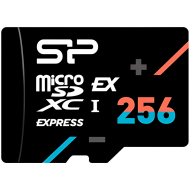 SILICON POWER, 256 GB, microSD EX,256GB,UHS-I,PCIe Gen3x1,U3,V30,A1
