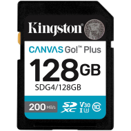 KINGSTON 128GB SDXC Canvas Go Plus Gen4 200MB/s C10 UHS-I U3 V30