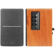 Edifier R1280DBs 2.0 Bookshelf Speakers, BT V5.1, Optical, Coaxial, RCA, 0.5-inch Tweeters, 4-inch Drivers, Sub-Out, 42W (RMS), Control Knobs and Remote Control, Brown