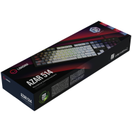 LORGAR Azar 514, Wired mechanical gaming keyboard, RGB backlight, 1680000 colour variations, 18 modes, keys number: 104, 50M clicks, linear dream switches, spring cable up to 3.4m, ABS plastic+metal, magnetic cover, 450*136*39mm, 1.17kg, white, EN layout