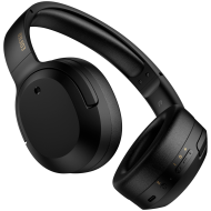 Edifier W820NB Plus Wireless Over-Ear Headphones, 40mm Dynamic Titanium-Coated Drivers, BT V5.2, ANC, Hi-Res Audio Certification, Up To 49H Battery, USB-C, Black