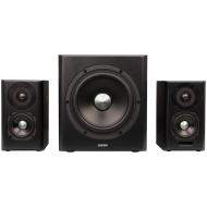 Edifier S351DB 2.1 Audio System, BT V5.1, Optical, Coaxial, RCA, 8-inch Subwoofer, 3.5-inch Drivers, 0.75-inch Tweeters, 150W (RMS), Control Knobs and Remote Control, Black