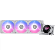 MSI MPG CORELIQUID P13 360 WHITE, 3x120mm Pre-installed CycloBlade 9 ARGB Daisy Chain Fans, 2.1-inch LCD screen, Copper Base, UNI BRACKET, Intel LGA 1700/1851, AMD AM5/AM4, 5Y Warranty