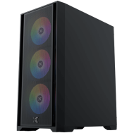 Gaming X II, EN42850, BK, EATX, U3x1 & U2x2, Front Mesh Grill & Left TG, 4PCS Z20A & ARGB Control PCB