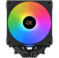 AK6 Dual Digital (Black, ARGB & Digital LED Panel Top Cover, 2PCS ARGB PWM Fan, Intel Backplate, Mini ARGB LED Controller)