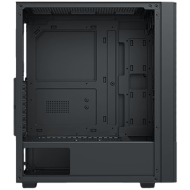 Hero II Air 3F Black EN41655, ATX/M-ATX/MINI ITX, USB3.0 X1, USB2.0 X2, HD AUDIO, Front Meshed Grill & Left TG, 3PCS Z20F Fixed LED Fan