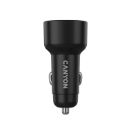 CANYON car charger OnDrive 48 PD 48W USB-A+USB-C Black