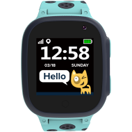 CANYON Sandy KW-34, Kids smartwatch, 1.44 inch colorful screen,  GPS function, Nano SIM card, 32+32MB, GSM(850/900/1800/1900MHz), 400mAh battery, compatibility with iOS and android, Blue, host: 52.9*40.3*14.8mm, strap: 230*20mm, 42g