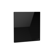 AENO Premium Eco Smart Quadro Wall Heater, 500W, 50x50 cm., Tempered glass, Infrared+convection heating type, LED display Plug type: Europe (E/F type), BLACK, , Made in Poland