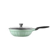 BUYDEEM Cast Aluminum Nonstick Frying Pan, model CP102, color Cozy Greenish