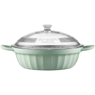 BUYDEEM Cast Aluminum Nonstick Multi  function pot, model SP181, color Cozy Greenish