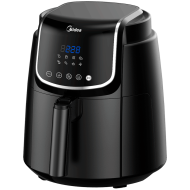 Air fryer, 3.5L big capacity, 1500W strong power, adjustable temperature up to 200 °C, multi-functional: air frying, roasting, baking, grilling, frying basket with rapid hot air circulation system, preset programs