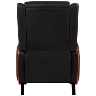 COUGAR Ranger - Orange, Gaming Sofa, Headrest & Lumbar Design, Breathable Premium PVC Leather, Diamond Check Pattern Design, Recliner system 95°~160°, Weight Capacity 160 kg, Product Weight 32.5kg