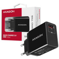 AXAGON ACU-QC19 wall charger 1x QC3.0/AFC/FCP/SMART, 19W, black