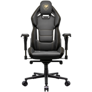 COUGAR Chair Hotrod Royal, Hyper-Dura leatherette, Micro suede-like texture, 150º Reclining, Piston Lift Height Adjustment, RocX, 4D Adjustable Armrest,Plus-Size Wheels, Class 4 Gas Lift Cylinder,