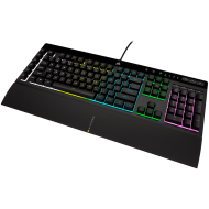 CORSAIR K55 RGB PRO Gaming Keyboard, Backlit Zoned RGB LED, Rubberdome