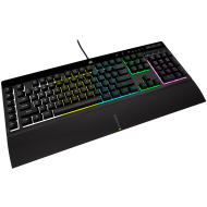 CORSAIR K55 RGB PRO Gaming Keyboard, Backlit Zoned RGB LED, Rubberdome