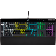 CORSAIR K55 RGB PRO Gaming Keyboard, Backlit Zoned RGB LED, Rubberdome